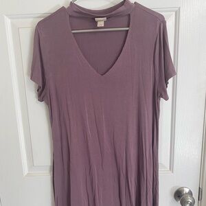 Mossimo Supply Co. Lavender V-Neck Dress